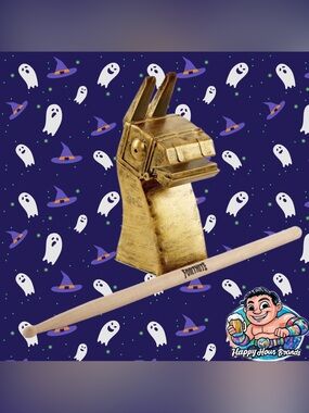 Designs Fortnite Llama Bell Accessory, 7.5” H x 3.5” W x 2.5” D, Iron with Stick